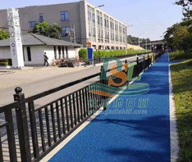 黃埔區茅崗南路綠道藍色透水瀝青