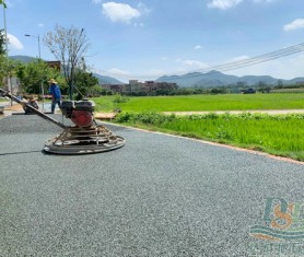 廣州黃埔區蘿崗綠道透水混凝土項目