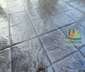 廣州黃埔新城【壓花地坪】施工